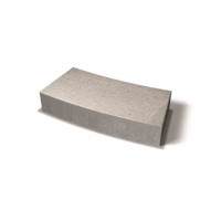 Benders lenktas dekoratyvinis blokas 3,0m 693,4x350x150 (Spalva - pilka) Benders lenktas dekoratyvinis blokas 3,0m 693,4x350x150 (Spalva - pilka)