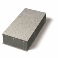 Benders grindinio plytelė stačiais kraštais 350x175x80 (Spalva - pilka)