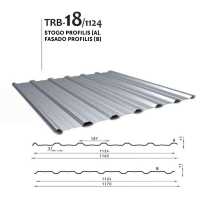 Trapecinis profilis TRB 18/1124 Trapecinis profilis TRB 18/1124