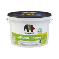 Šilko matiniai, atsparūs šlapiam trynimui lateksiniai vidaus dažai CAPAROL Samtex 7 E.L.F. 10,0l Šilko matiniai, atsparūs šlapiam trynimui lateksiniai vidaus dažai CAPAROL Samtex 7 E.L.F. 10,0l