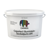 Spalvotų akmenukų tinkas fasadui Capatect BUNTSTEINPUTZ 691 2mm 01 Carbon  25.0kg
