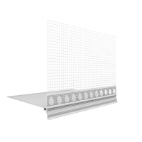 Ejot PVC cokolinis jungiamasis profilis su tinkleliu Praktika 120mm pločio 2,0m Ejot PVC cokolinis jungiamasis profilis su tinkleliu Praktika 120mm pločio 2,0m