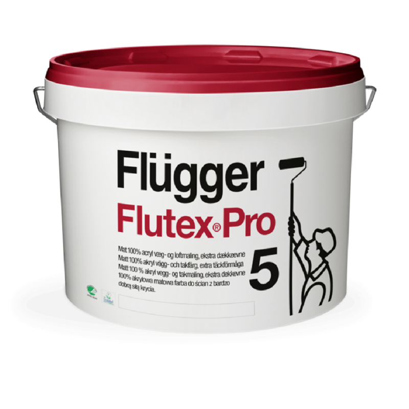 Matiniai dažai luboms ir sienoms Flugger Flutex Pro 5