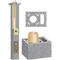 Schiedel Rondo Plus viengubas kaminas su ventiliacijos kanalu 140+V mm Schiedel Rondo Plus viengubas kaminas su ventiliacijos kanalu 140+V mm