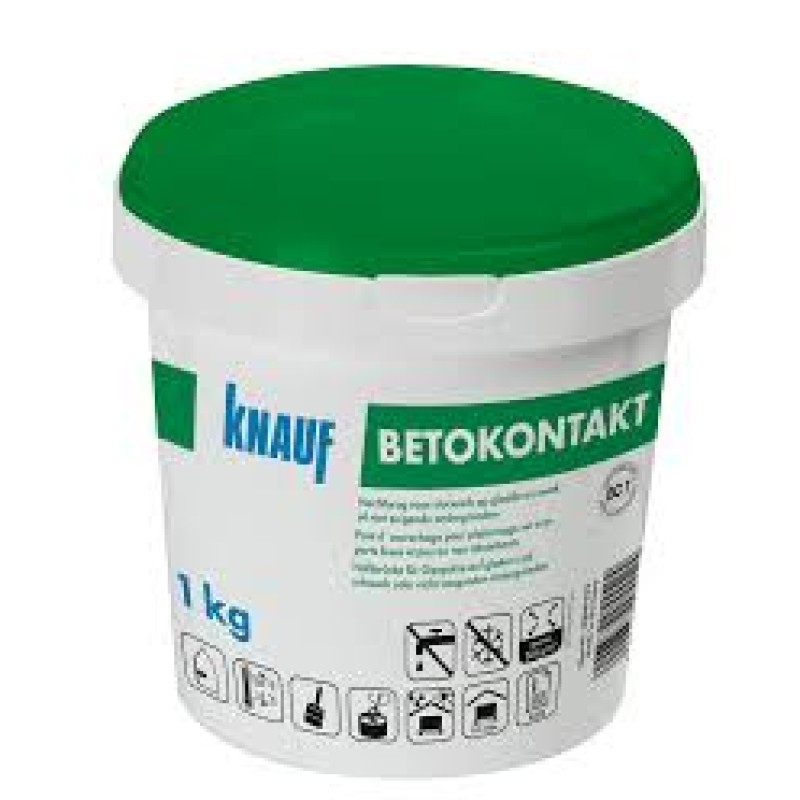 Neįgeriančių mineralinių paviršių gruntas Knauf Betokontakt 1,0kg