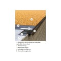 Renoplast terasų ir balkonų užbaigimo profilis epoksidinėms grindų dangoms K20