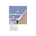 Renoplast terasų ir balkonų užbaigimo profilis kereminių plytelių gindų dangai K301