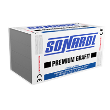 Pilkas fasadinis polistireninis putplastis Sonarol EPS S 031 Premium grafit
