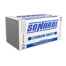 Pilkas fasadinis polistireninis putplastis Sonarol EPS S 033 Standard grafit