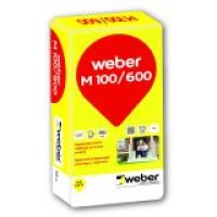 Spalvotas mūro mišinys Weber M100/600 25,0kg (su traso priedu)