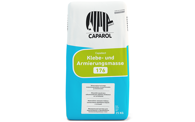 Mineralinis modifikuotas sausasis klijavimo ir armavimo mišinys Capatect Klebe- uns Armierungsmasse 176 25,0kg Mineralinis modifikuotas sausasis klijavimo ir armavimo mišinys Capatect Klebe- uns Armierungsmasse 176 25,0kg