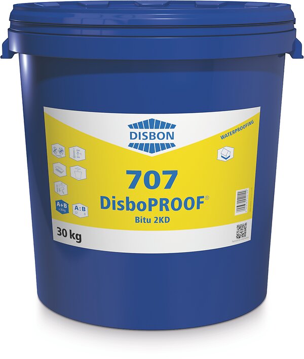 Dvikomponentė pamatų hidroizoliacija Caparol 707 DPROOF Kombi Bitu 2KD 30,0kg