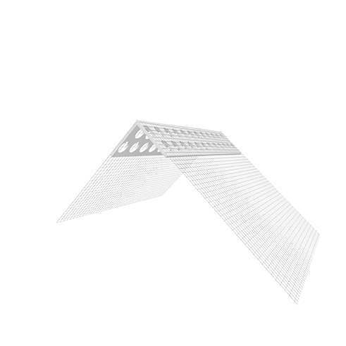 Ejot lankstus PVC kampas su tinkleliu 100x150mm 2,5m