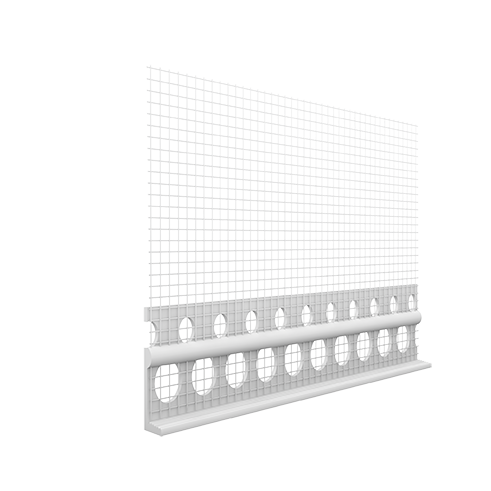 Ejot PVC užbaigimo profilis 281 2,0m plotis 3 ir 6 mm (skirtingo storio ir spalvs tinko suvedimui)