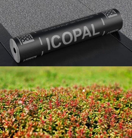 Ruloninė bituminė danga Icopal Graviflex 4.2 (žaliems stogams) 7,5 m² Ruloninė bituminė danga Icopal Graviflex 4.2 (žaliems stogams) 7,5 m²