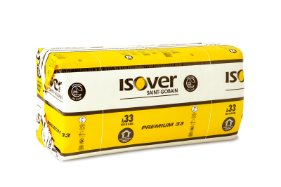 Mineralinė vata Isover Premium 33 100 mm storio, universali Mineralinė vata Isover Premium 33 100 mm storio, universali
