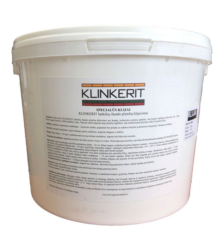 Klinkerit elastingi klijai 15,0 kg