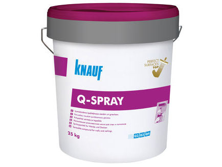 Paruoštas naudoti purškiamas glaistas Knauf Q-Spray 25,0kg Paruoštas naudoti purškiamas glaistas Knauf Q-Spray 25,0kg