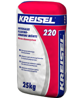 Universalus klijavimo - armavimo mišinys Kreisel Wärmedämmsystem 220 25,0kg Universalus klijavimo - armavimo mišinys Kreisel Wärmedämmsystem 220 25,0kg