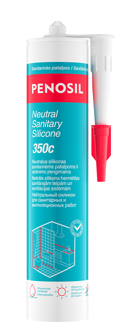 Baltas neutralus silikonasPenosil Neutral Sanitary Silicone 350c, 280 ml Baltas neutralus silikonasPenosil Neutral Sanitary Silicone 350c, 280 ml
