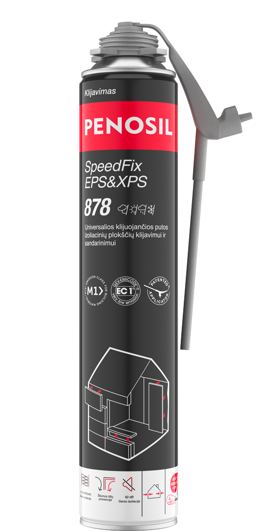 Universalios klijuojančios putos Penosil SpeedFix EPS&XPS 878, 750 ml Universalios klijuojančios putos Penosil SpeedFix EPS&XPS 878, 750 ml