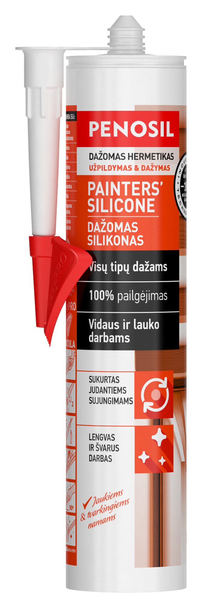 Dažomas silikoninis hermetikas PENOSIL Painters’ Dažomas silikoninis hermetikas PENOSIL Painters’