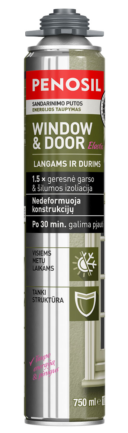 Elastingos sandarinimo putos Penosil Window & Door 750ml Elastingos sandarinimo putos Penosil Window & Door 750ml